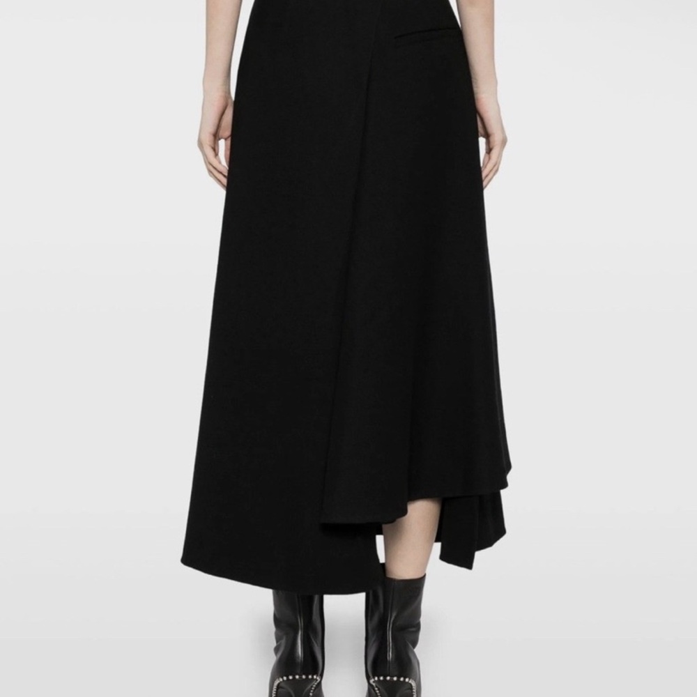 Elegant Asymmetrical Black Skirt for Women Art Basel Edition
